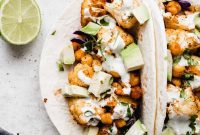 Roasted Cauliflower and Chickpea Street Tacos