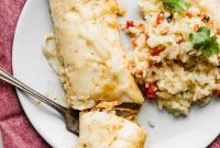 Golden Honey Lime Chicken Enchiladas
