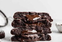 Molten Chocolate Eruption Crumbl Cookies