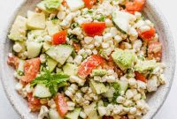 Zesty Feta Corn Avocado Bowl