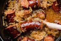 Slow Cooker Kielbasa and Sauerkraut