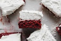 Crimson Velvet Brownies with a Tangy Cream Cheese Crown