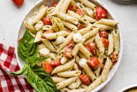 Vibrant Pesto Pasta with Sweet Tomatoes
