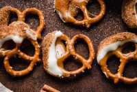 Decadent Caramel White Chocolate Cinnamon Pretzels