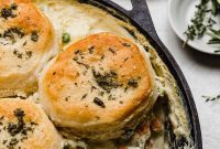 Golden-Crusted Skillet Chicken Pot Pie