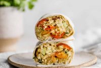 Creamy Avocado Chicken Wraps