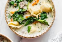 Hearty Italian Sausage Tortellini Soup