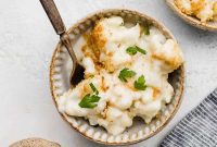Cheesy Golden Cauliflower Bake