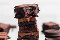 Decadent Oreo Truffle Brownies