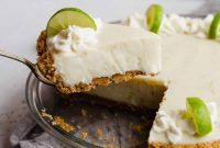 Velvet Key Lime Pie with a Sour Cream Kiss