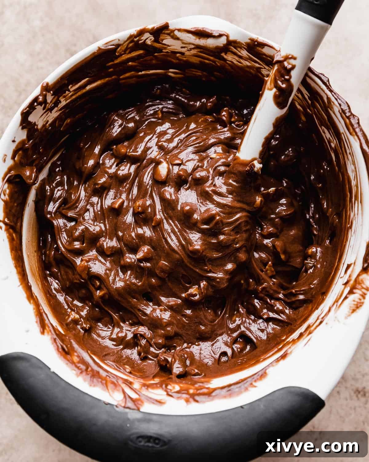 Ultimate Ferrero Rocher Indulgence 6 A thick creamy Nutella mixture with chopped nuts mixed in.