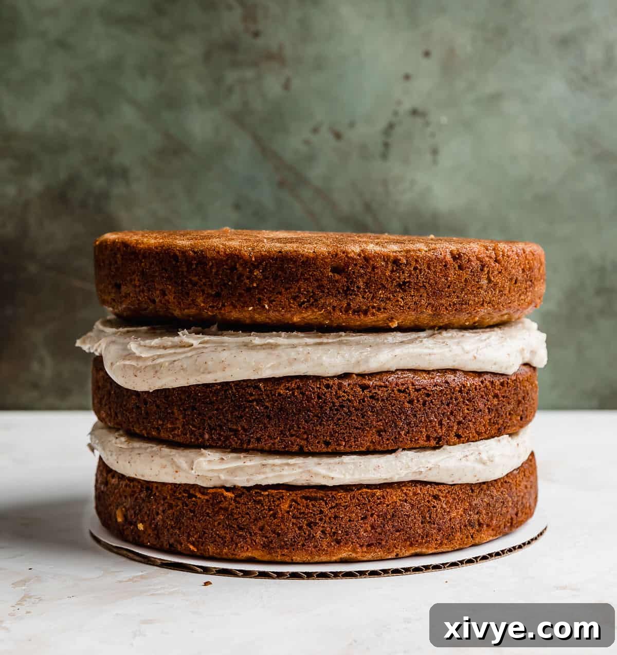 Sunshine Pineapple Pecan Carrot Cake 6 Three carrot cake layers with pineapple and pecans, with a toasted pecan buttercream between each cake layer.