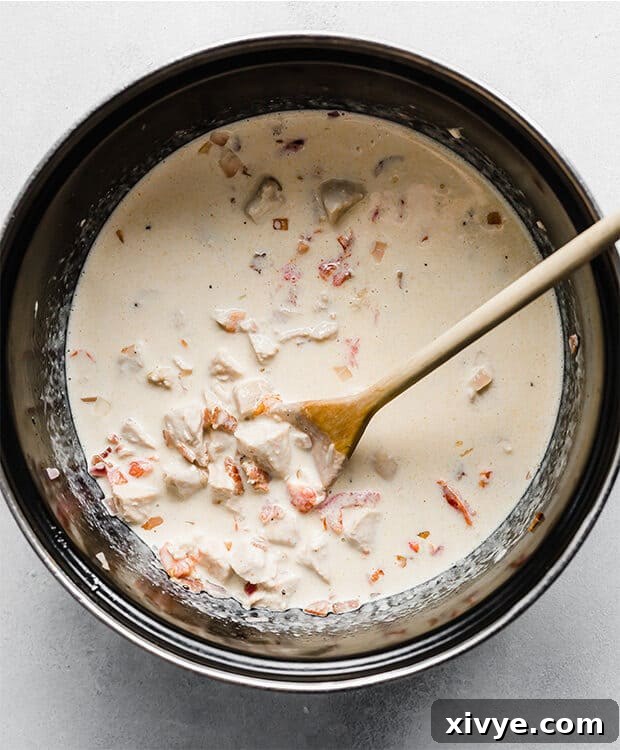 Bowtie Festival sauce in a large pot.