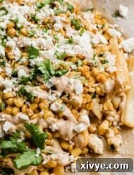 Corn Fries on a tan parchment paper.