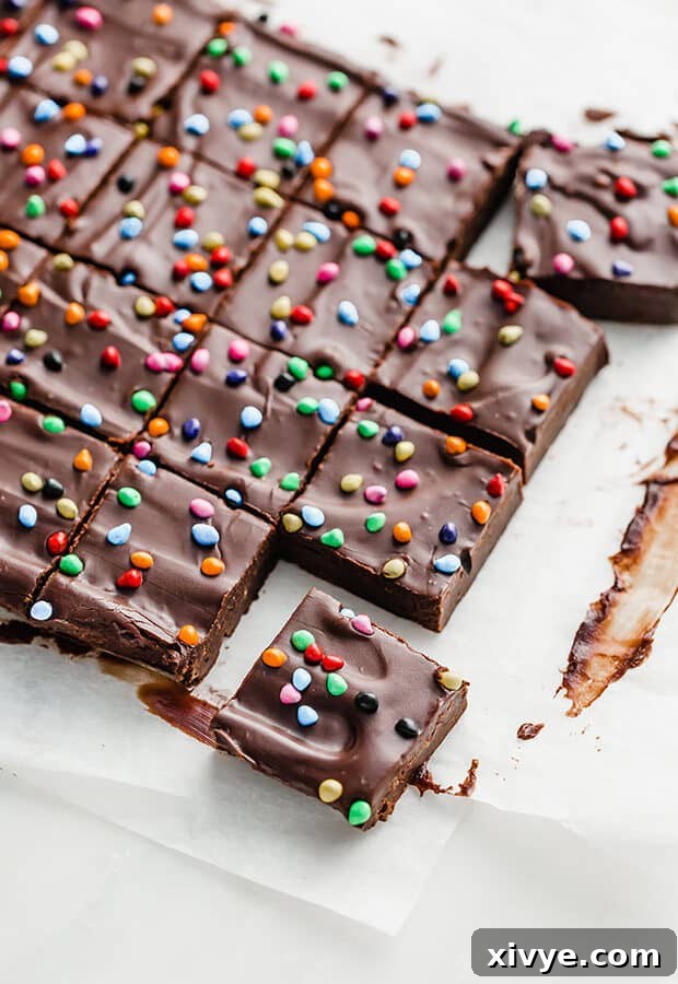 A Sweeter Wednesday 2 Cosmic Brownies cut into squares.